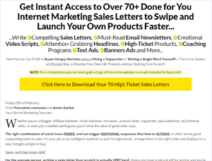 70 High-Ticket Sales Letters