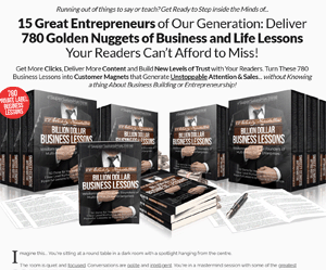 Billion Dollar Business Lessons