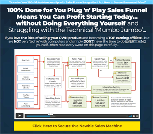 Newbie Sales Machine
