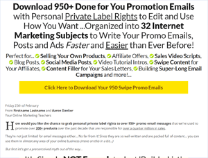 Swipe Promo Emails
